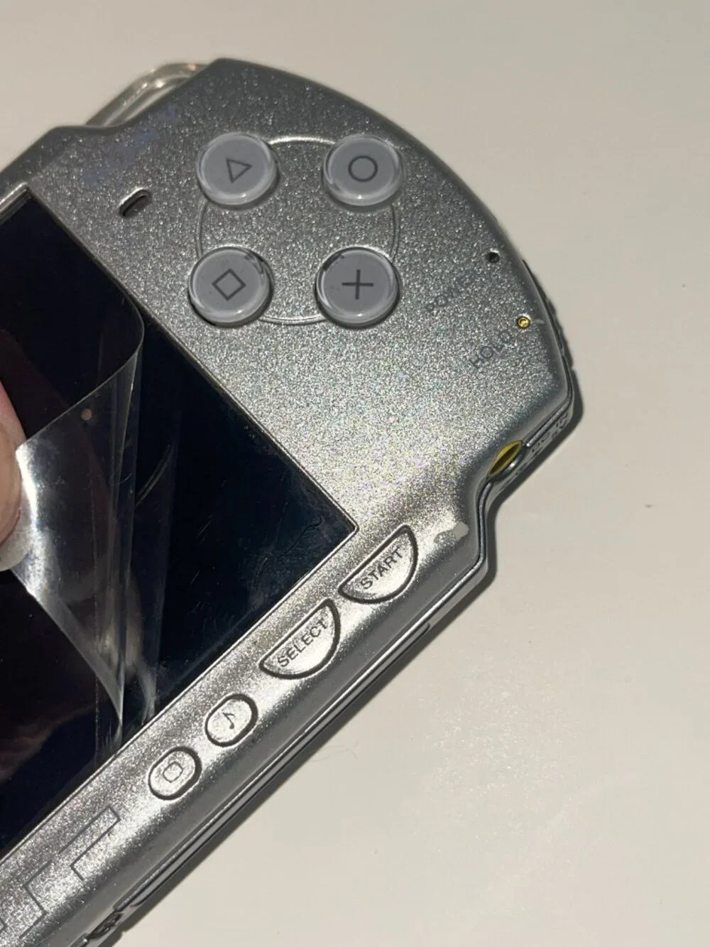 Sony PSP-2001 Slim Edition Silver *No Battery* For Parts/Repair God of War Lot